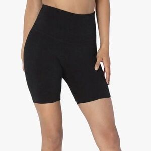 Beyond Yoga Black Bike Shorts High-Rise Stretch